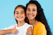  Girl with mom after getting shot